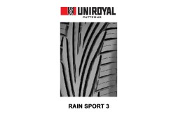 Uniroyal Tyre Tubeless 245/45/18 Rain Sport3 91W